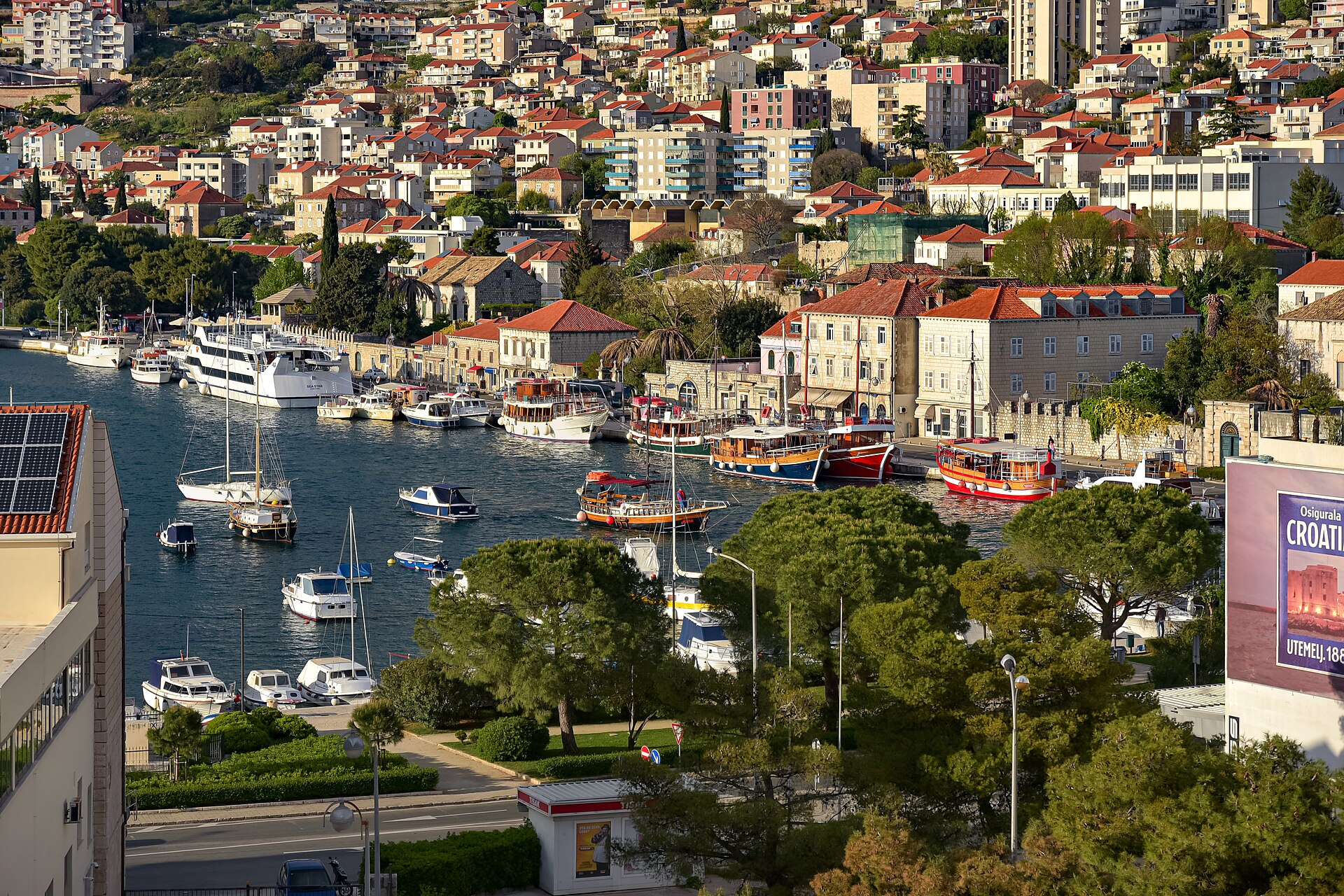 Cruise ships at the Port of Dubrovnik Gruž